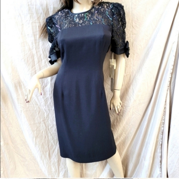 Lot 4 Vintage Dresses 2 NWT Wholesale Designer Dead Stock Handmade 80s 90s - Picture 13 of 16